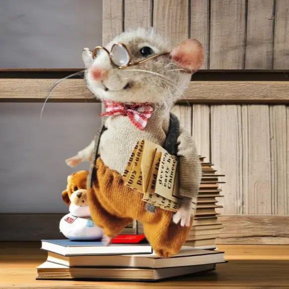 Whimsical Felt Mouse Home Decor