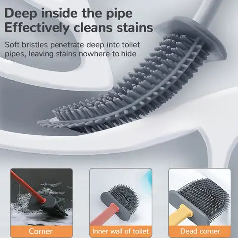 Effective Soft Bristle Toilet Brush for Scratch Free Cleaning