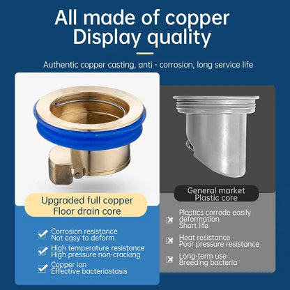 Brass Floor Drain Filter - Anti Odor Hair Catcher