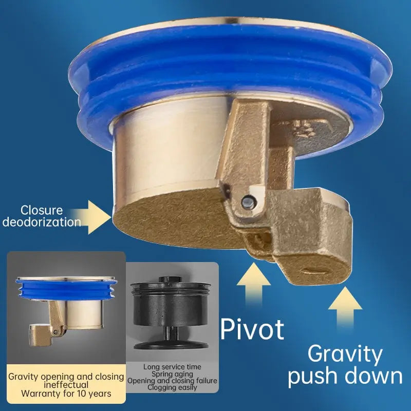 Brass Floor Drain Filter - Anti Odor Hair Catcher