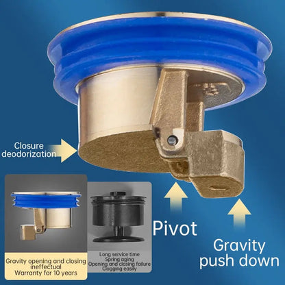 Brass Floor Drain Filter - Anti Odor Hair Catcher