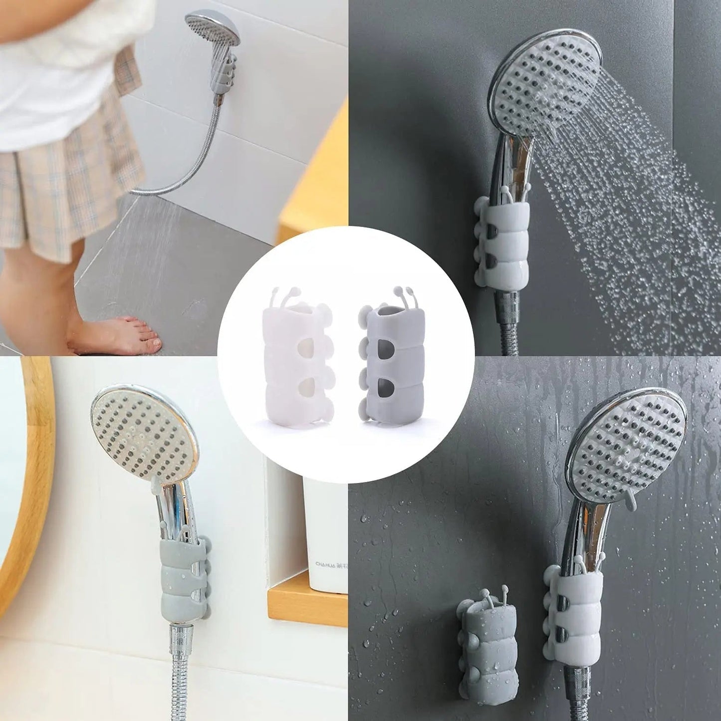Easy Install Shower Head Holder with Powerful Suction