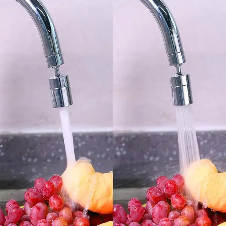 360° Kitchen Faucet Spray Nozzle - 2 Mode Water Saver