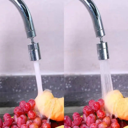 360° Kitchen Faucet Spray Nozzle - 2 Mode Water Saver