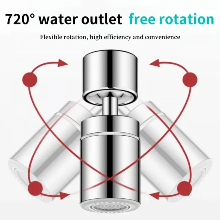 360° Kitchen Faucet Spray Nozzle - 2 Mode Water Saver