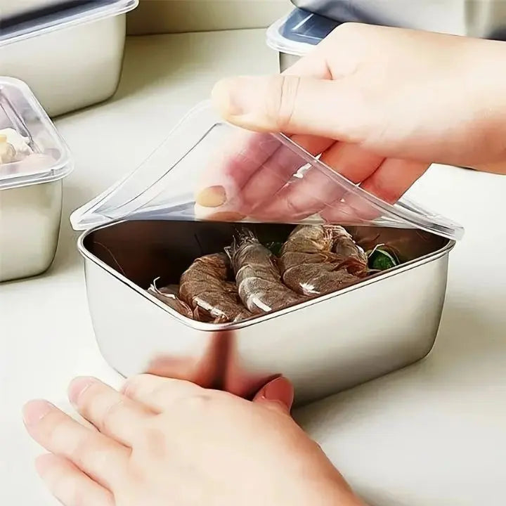 Durable Steel Storage Container with Tight Lid