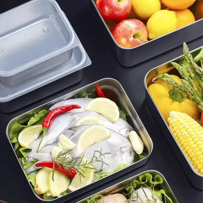Durable Steel Storage Container with Tight Lid