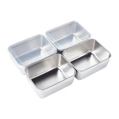 Durable Steel Storage Container with Tight Lid