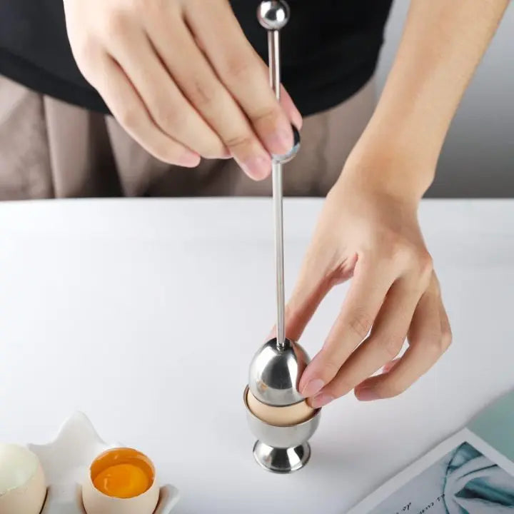 Easy Crack Stainless Steel Egg Cracker - Cofik