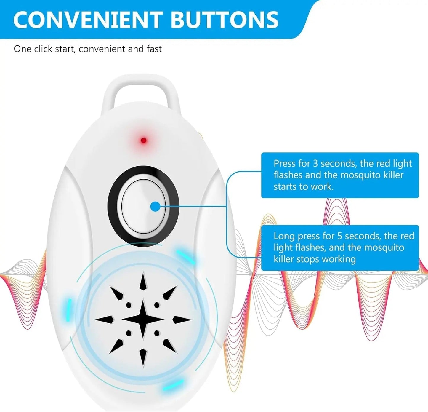 Natural Tick Repellent Ultrasound Device