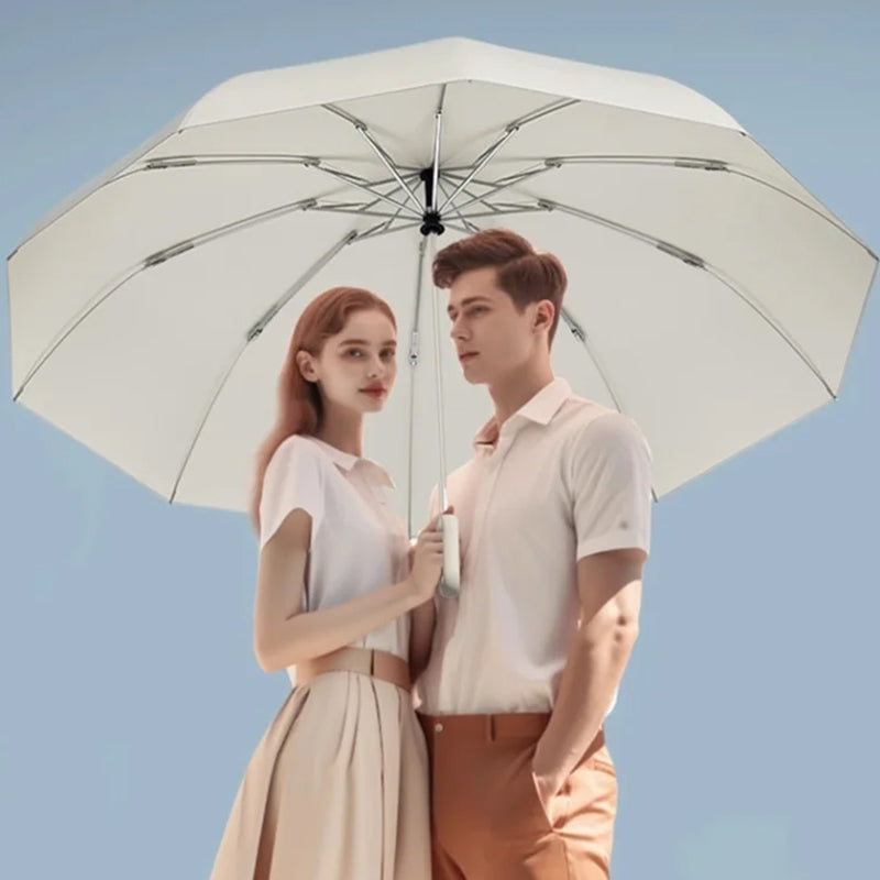 Compact Umbrella with Secure Buckle Closure