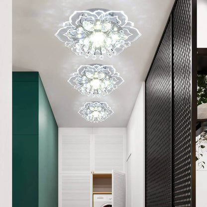 Elegant Crystal LED Flush Mount Ceiling Light