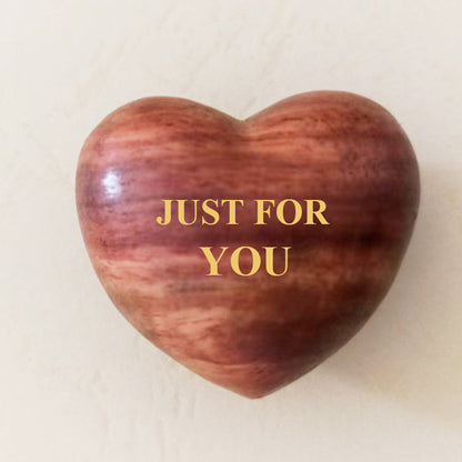 Mini Wooden Heart Charm Token