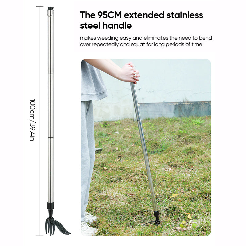 Easy Grip Long Handled Weed Remover Tool