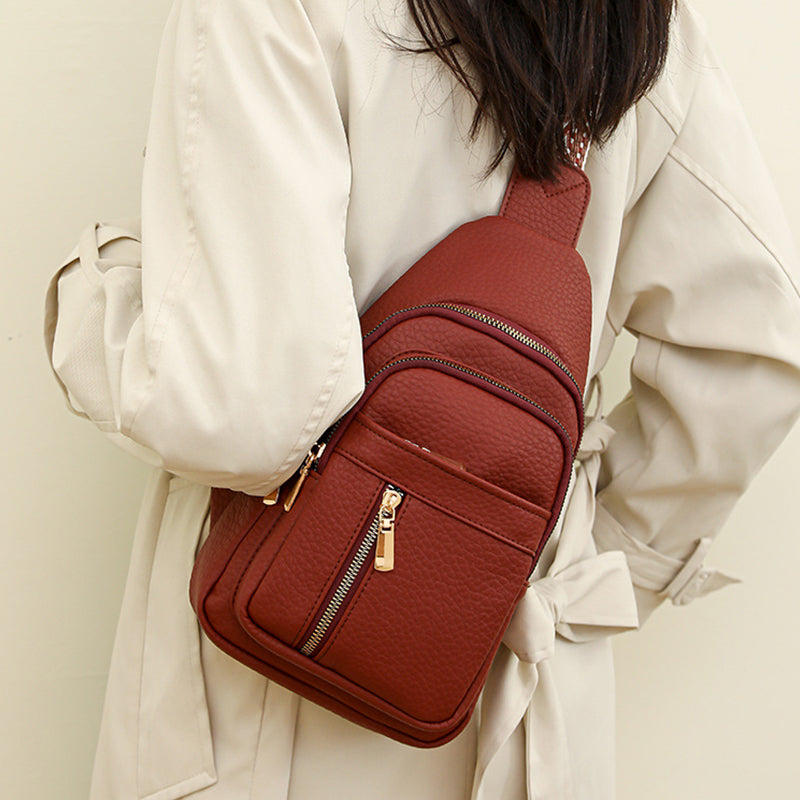 Stylish Ladies Crossbody Zip Purse
