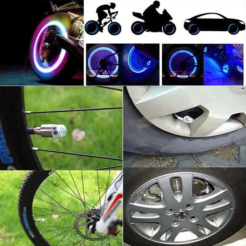 Bright LED Tire Valve Caps