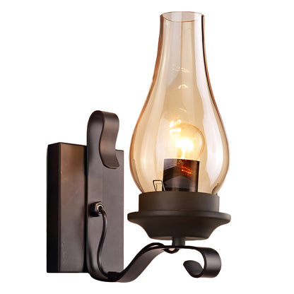 Rustic Metal Wall Light – Vintage Style E27 Sconce