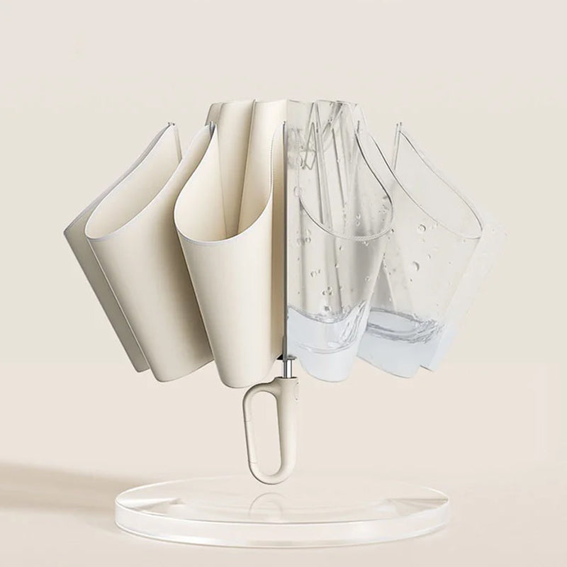 Compact Umbrella with Secure Buckle Closure