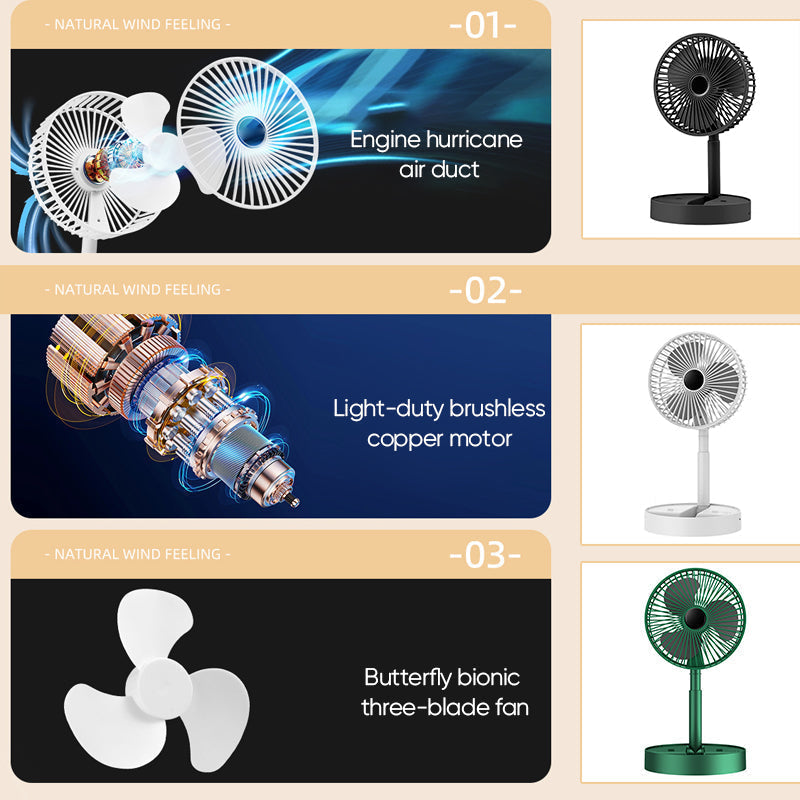 Portable Compact Folding Hand Fan