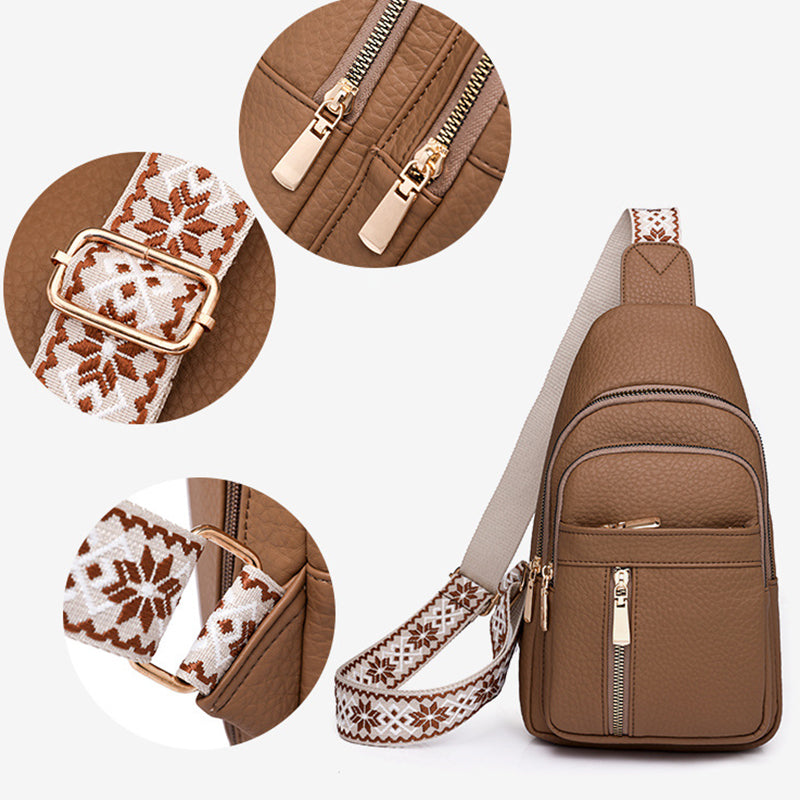 Stylish Ladies Crossbody Zip Purse