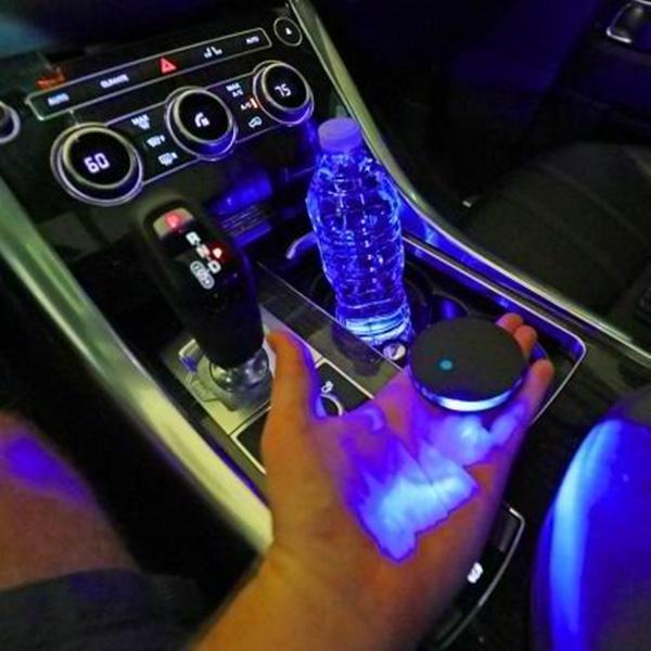 Bright LED Car Cup Holder Lights (2-Pack) - Cofik