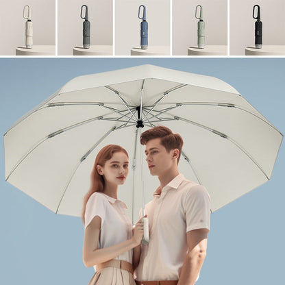 Compact Umbrella with Secure Buckle Closure