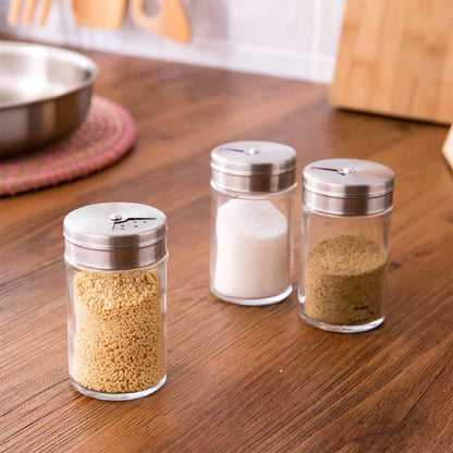 Clear Spice Storage Jar Set