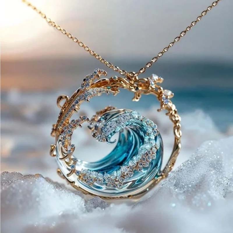 Stylish Ocean Inspired Pendant Necklace - Cofik