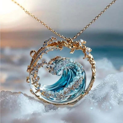 Stylish Ocean Inspired Pendant Necklace - Cofik