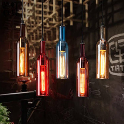 Colorful Glass Pendant Lamp for Home Office