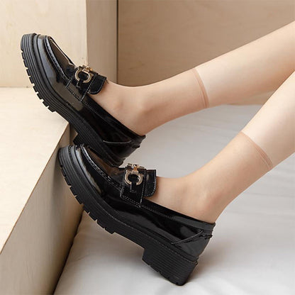 Clear Grip Crystal Ankle Socks