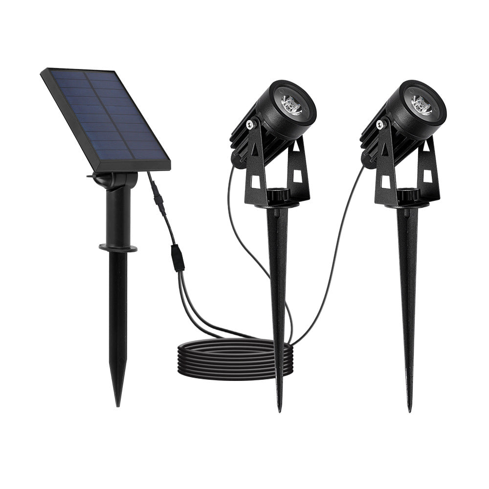 Bright Outdoor Solar Powered Spotlight Kit