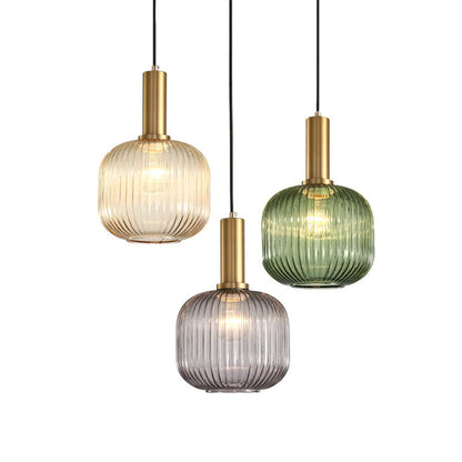 Classic Colorful Glass Pendant Light Fixture