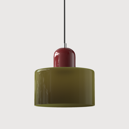 Sleek Contemporary Glass Pendant Light For Kitchen Island