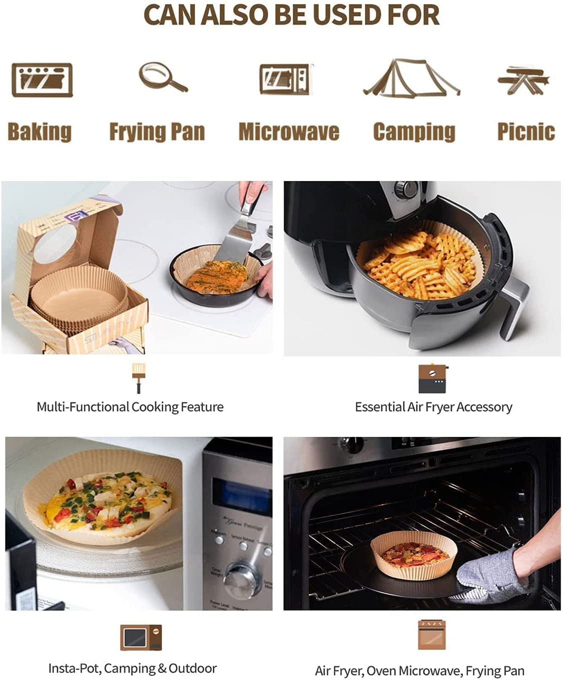 Easy Clean Air Fryer Microwave Liner