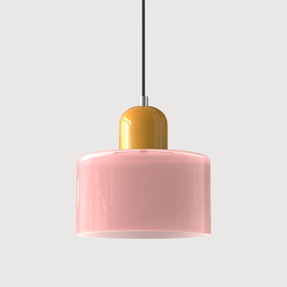 Sleek Contemporary Glass Pendant Light For Kitchen Island