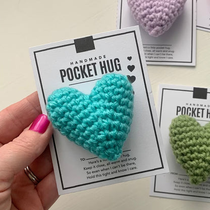 Cozy Handmade Crochet Heart Token