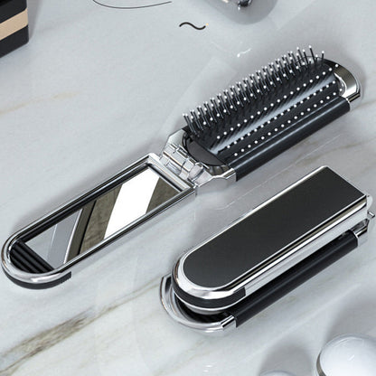 Portable Travel Mirror Brush Compact Folding Design - Cofik