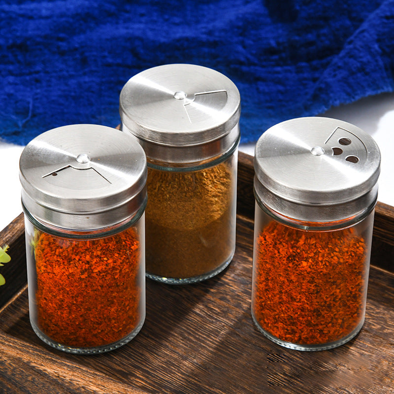 Clear Spice Storage Jar Set