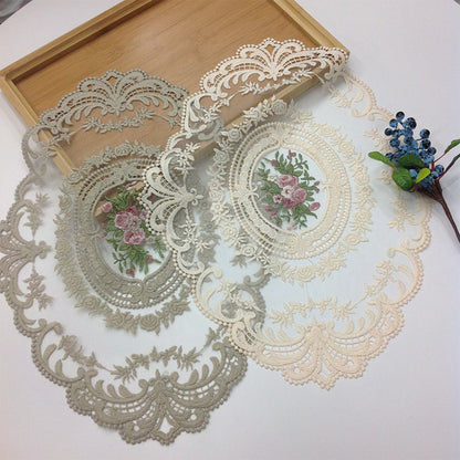 Delicate Floral Crochet Table Doily Set