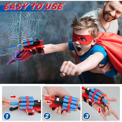 Cool Spiderman Web Blaster Toy with Glove Launcher