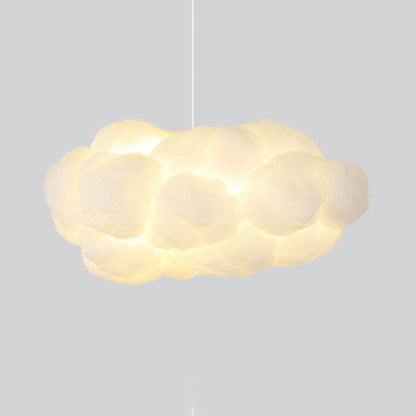 Sleek White Adjustable Hanging Ceiling Lamp