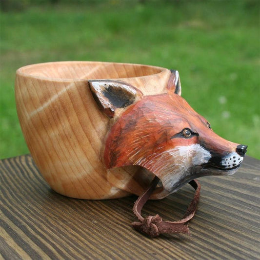 Unique Wooden Animal Coffee Mug - Cofik