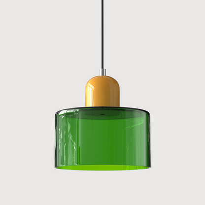 Sleek Contemporary Glass Pendant Light For Kitchen Island