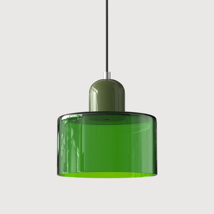Sleek Contemporary Glass Pendant Light For Kitchen Island
