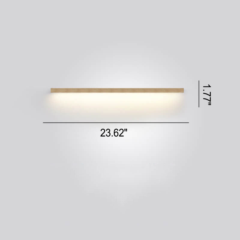 Natural Wood Japanese LED Wall Lamp