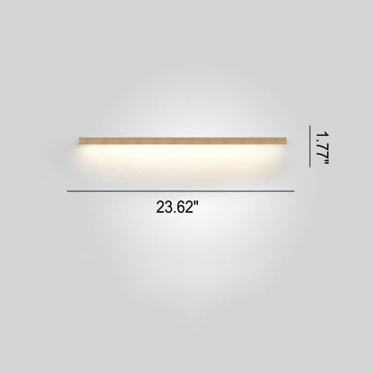 Natural Wood Japanese LED Wall Lamp