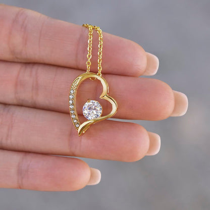 Romantic Rose Gift Box with Heart Necklace Set