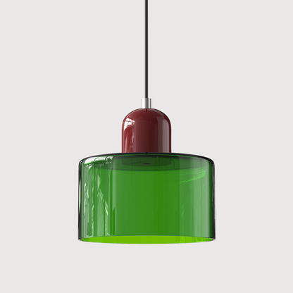 Sleek Contemporary Glass Pendant Light For Kitchen Island