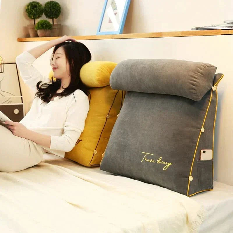 Contour Back Support Pillow with Built-In Neck Rest - Cofik
